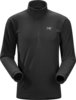 Arcteryx Mens Delta LT Zip Neck Black