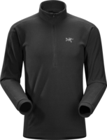 Arcteryx Mens Delta LT Zip Neck Black
