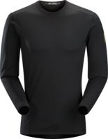 Arcteryx Mens Phase AR Crew LS Black