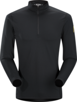 Arcteryx Mens Phase AR Zip Neck LS Black