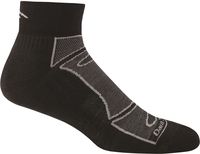 Darn Tough Mens Running 1/4 Sock Light Cushion Black
