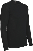 Icebreaker Mens Everyday Long Sleeve Crewe Black