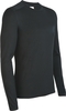 Icebreaker Mens Oasis Long Sleeve Crewe Black