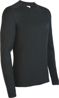 Icebreaker Mens Oasis Long Sleeve Crewe Black