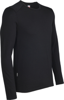 Icebreaker Mens Tech Top Long Sleeve Crewe Black