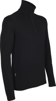 Icebreaker Mens Tech Top Long Sleeve Half Zip Black