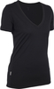 Icebreaker Tech Tee Short Sleeve V-neck Black Womens