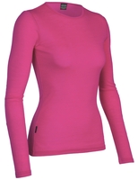 Icebreaker Womens Everyday Long Sleeve Crewe Magenta