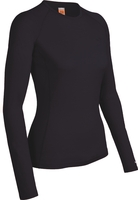 Icebreaker Womens Oasis Long Sleeve Crewe Black