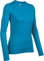 Icebreaker Womens Oasis Long Sleeve Crewe Stripe Cruise