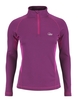 Lowe Alpine Womens Dryflo 150 Zip Longsleeve Tee Wineberry