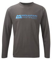 Mountain Equipment Mens Branded Long Sleeve Tee Shadow