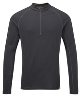 Mountain Equipment Mens Matrix 190 Zip Tee Black