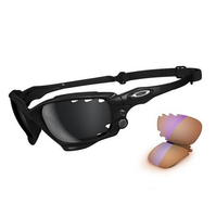 Oakley Racing Jacket Polished Black Black Iridium and P42 Iridium