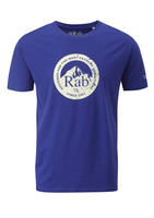 Rab Mens Graphic Tee Peak Badge Deep Royal