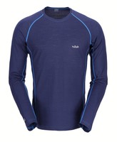 Rab Mens MeCo 120 Long Sleeve Tee Twilight
