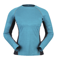 Rab Womens MeCo 120 Long Sleeve Tee Aqua