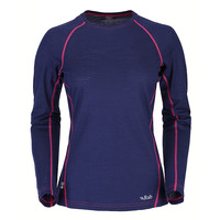 Rab Womens MeCo 120 Long Sleeve Tee Twilight