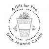 A Gift For You Round Monogram Stamp,  Customise and order stamps online