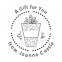 A Gift For You Round Monogram Stamp,  Customise and order stamps online