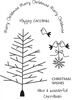 Art Stamps Christmas Birds and Tree Clear Stamp