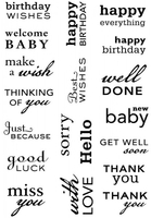 Art Stamps PA Big Sentiments Clear Stamps
