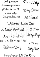 Art Stamps SD New Baby Messages Clear Stamp
