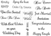 Art Stamps SD Wedding Messages Clear Stamp