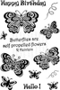Art Stamps SDButtrflies Are Propelled Flwrs Clear Stamp