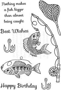 Art Stamps SDNothing Makes a Fish Bigger Clear Stamp