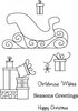 Art Stamps Sleigh and Presents Clear Stamp