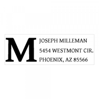 Block Letter Monogram Stamp,  Customise and order stamps online