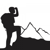 Bullet Journal Stamp - Hiking,  Customise and order stamps online