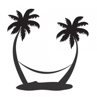 Bullet Journal Stamp - Palm Tree,  Customise and order stamps online