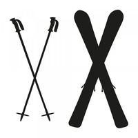 Bullet Journal Stamp - Skis,  Customise and order stamps online