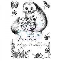 Cathie Shuttlworth Designs Hedgehog For You Clear Stamp A6