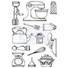 Cathie Shuttlworth Designs Kitchen Wares Clear Stamp A6