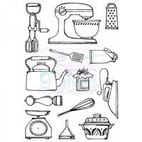 Cathie Shuttlworth Designs Kitchen Wares Clear Stamp A6