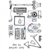 Cathie Shuttlworth Designs Retro Tech Hello Clear Stamp A6