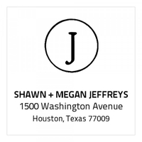 Circled Up Square Monogram Stamp,  Customise and order stamps online