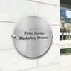 Circular Stand off Door Sign 150mm Dia