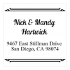 Clean and Simple Square Monogram Stamp,  Customise and order stamps online
