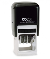 Colop Printer Dater Q30 31 x 31 mm - 3+3 lines,  Customise and order stamps online