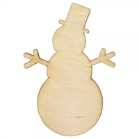Craft Shapes Snowman with stick arms
