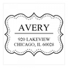 Curvy Frame Square Monogram Stamp,  Customise and order stamps online