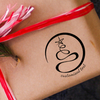 Custom Eco Gift Tag Stamp - Circle Christmas Tree Design,  Customise and order stamps online