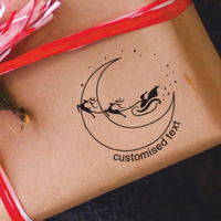 Custom Eco Gift Tag Stamp - Santa