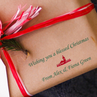 Custom Eco Gift Tag Stamp Christmas Greetings