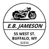 Custom Motorcycle Round Monogram Stamp,  Customise and order stamps online