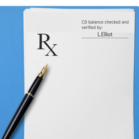 Custom Pharmacy Stamp CD Balance Checked 45x17mm,  Customise and order stamps online